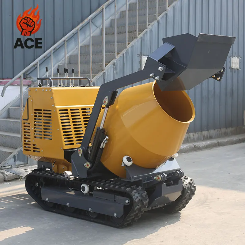 Hot Sale Crawler Mini Concrete Mixer 750kg crawler mini dumper customized mini Dumper Mixer Concrete For construction