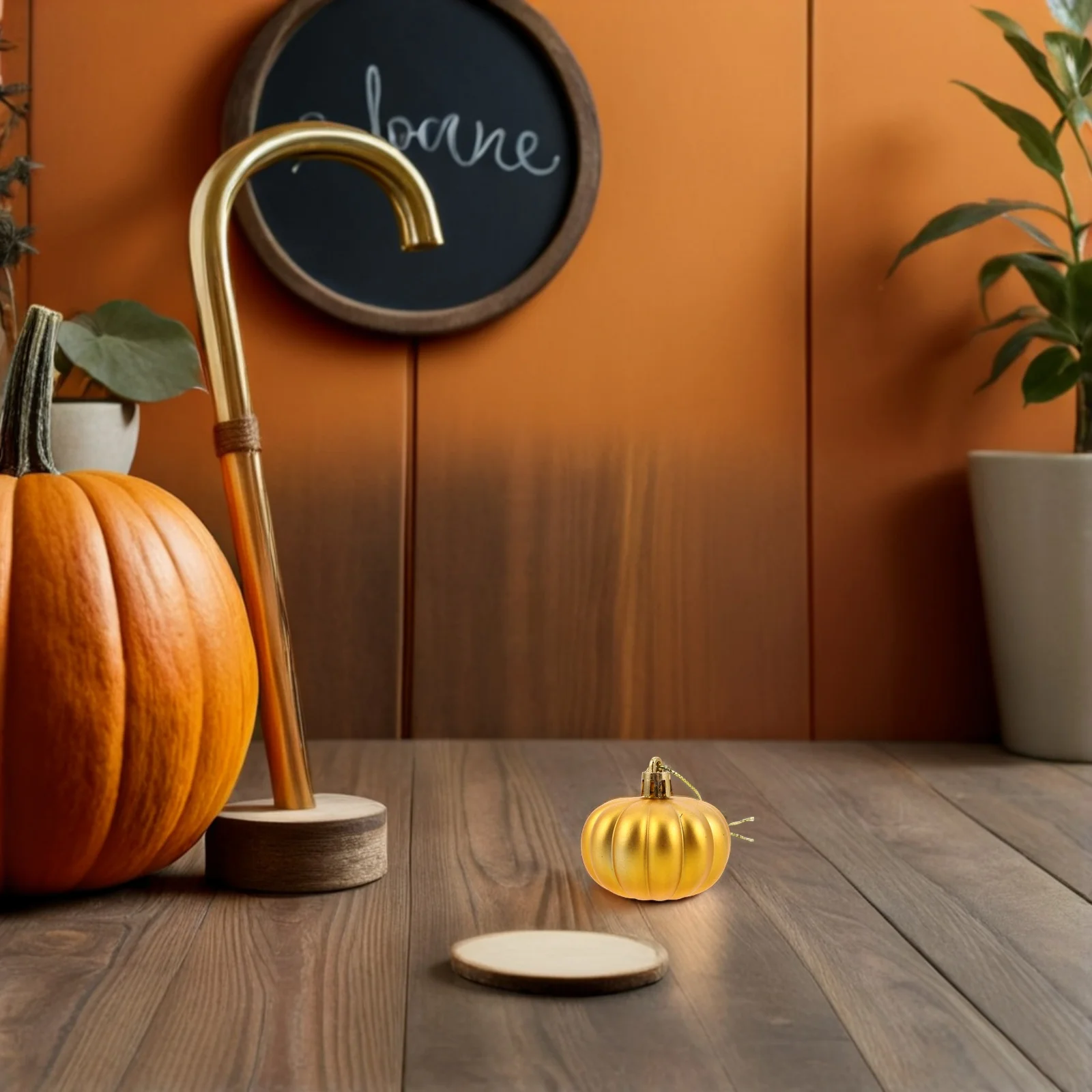 

24Pcs Halloween Pumpkin Ball Ornaments Matte Finish Fall Pumpkin Hanging Baubles Party Decorations Tree Ornaments Autumn Pendant