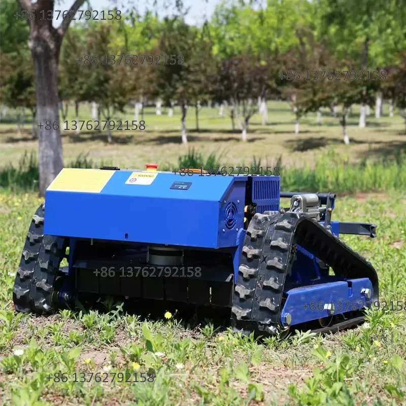 【2026】 European Spot in Stock Tracked Remote Control Lawn Mower with Adjustable Cutting Height, Supports 45 Degree Slope