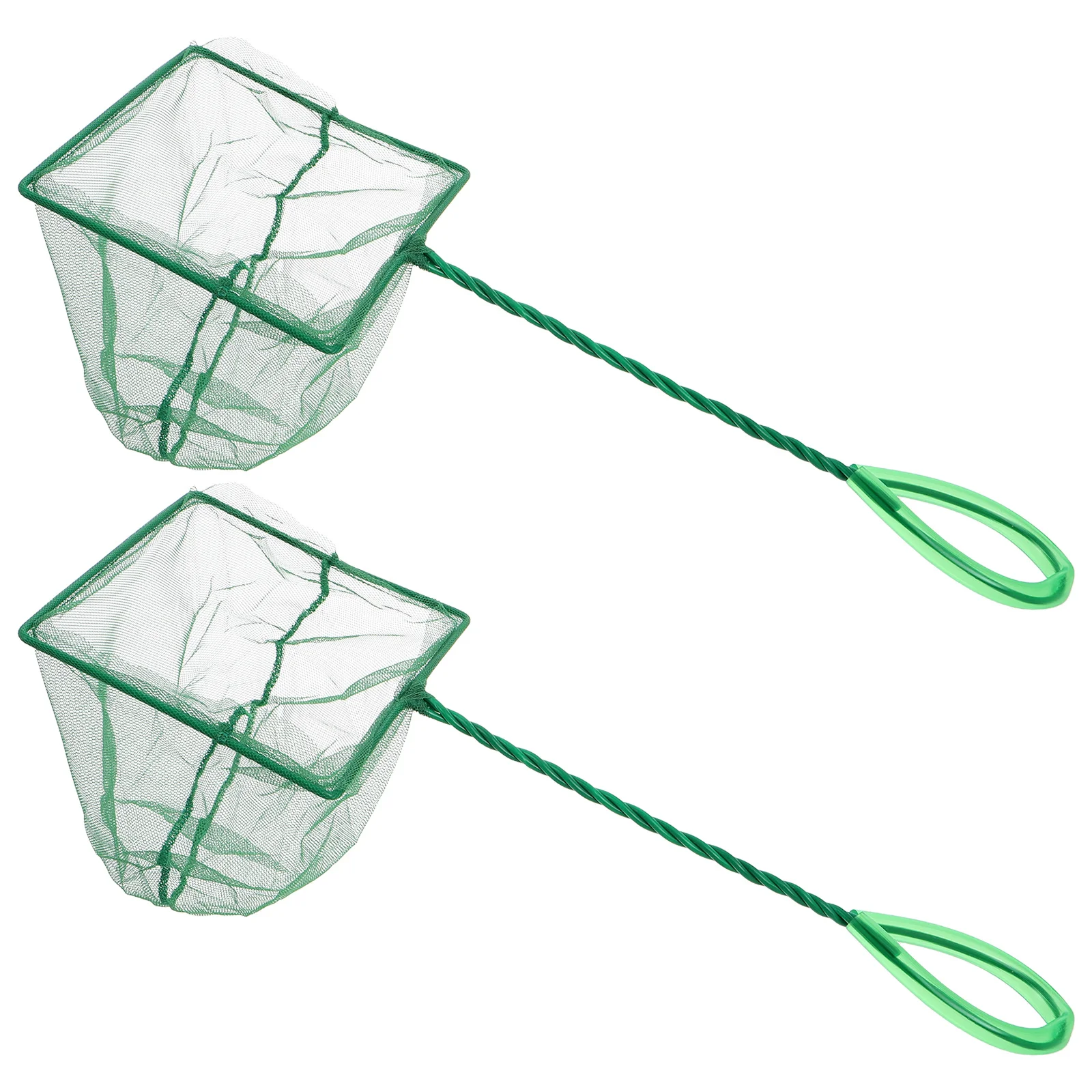 

2Pcs Net Aquarium Handheld Fine Mesh Fish Tank Net for Ornamental Goldfish Cleaning Pond Accessories