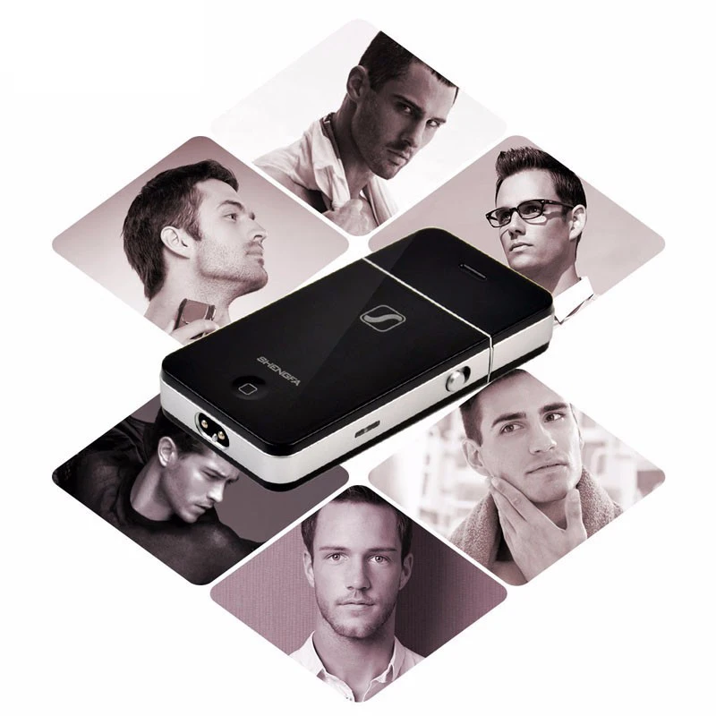 الإبداعية 2 في 1 ماكينة حلاقة صغيرة للرجال المحمولة الكهربائية المتقلب الحلاقة الترددية القاطع رئيس IPX7 مقاوم للماء شعر الجسم VIP