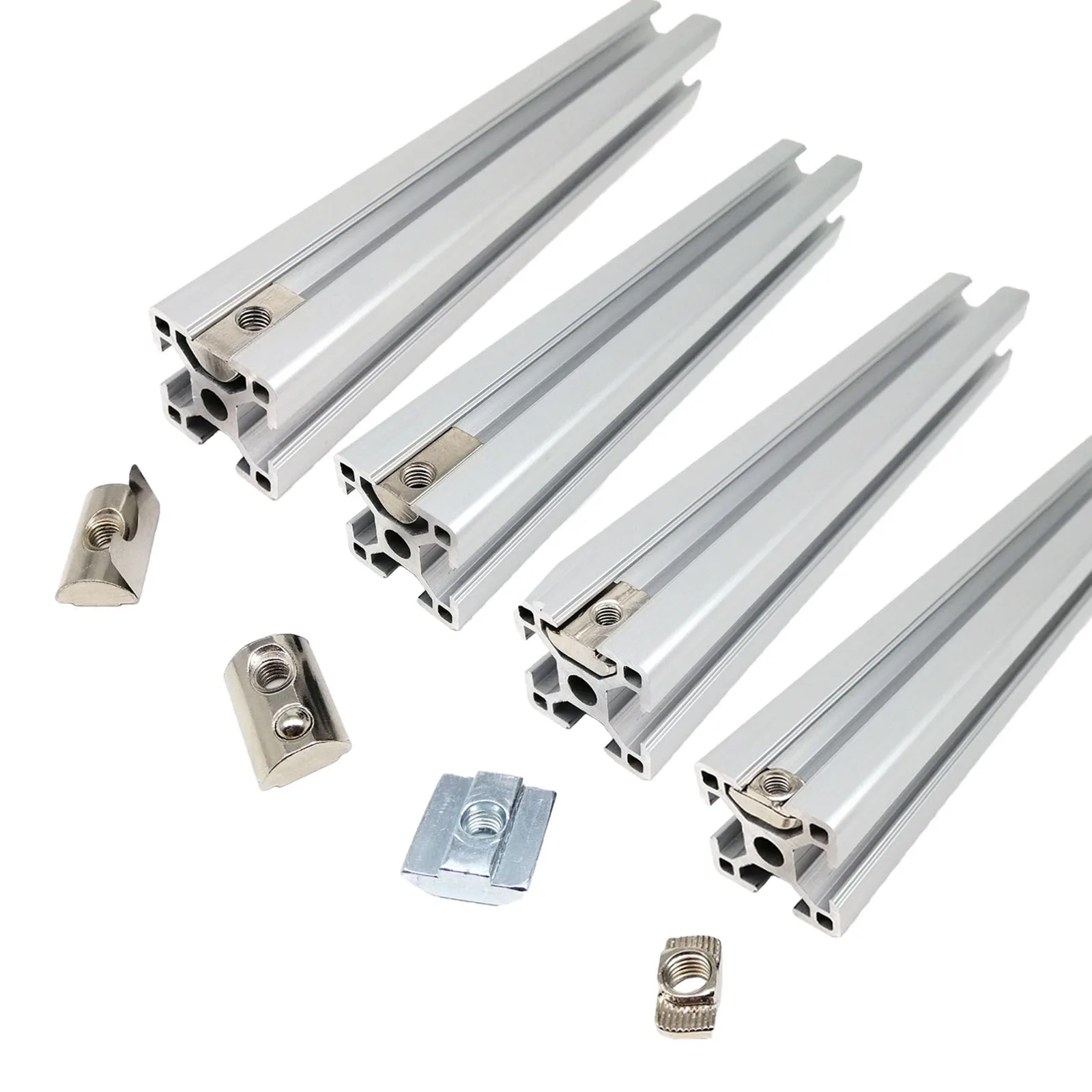 HZYUEGOU 20 Stück M3 M4 M5 M6 M8 M10 T-Form Gleitmutter Hammer für 20 30 40 45 Serie Aluminiumprofil-Extrusionsschienen – Detail 6