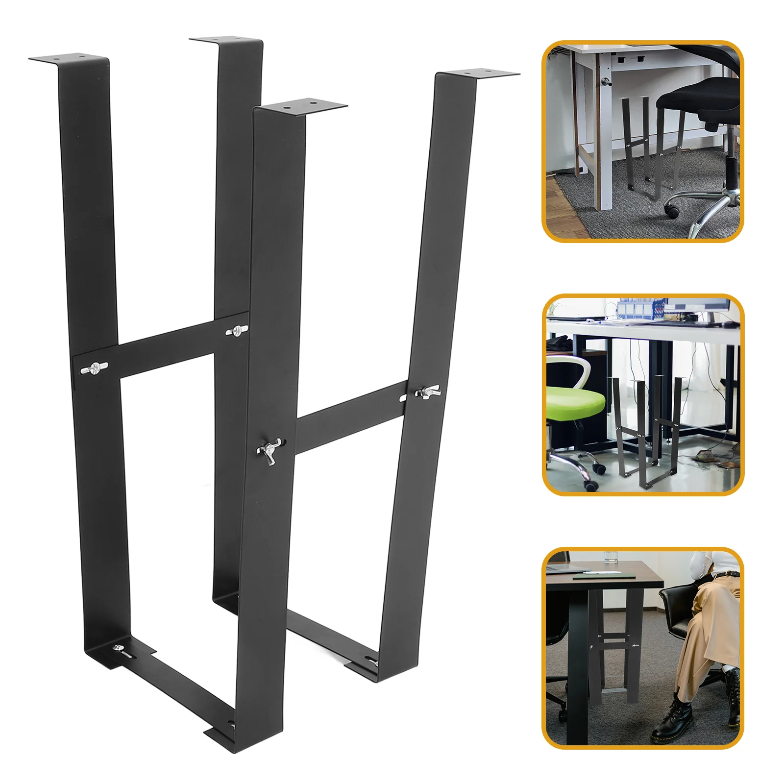 

PC Mount Desk Mount Computer Case Carrier Bracket Power Holder Desktop Computer Holder Display Bracket Monitor Stand
