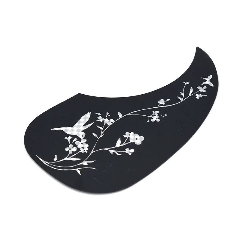 1PC Comma Style Hummingbird Flower Pickguard Pick Guard Anti-scratch Plate for 40/41\' Acoustic Guitar Music Parts