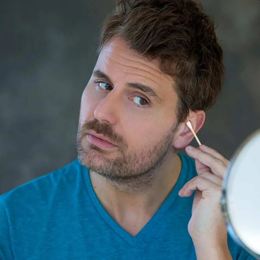 1000 Count Bamboo Cotton Swabs DoubleTipped Biodegradable and Organic Cotton Buds EcoFriendly Natural Sticks for Ear Cleaning M