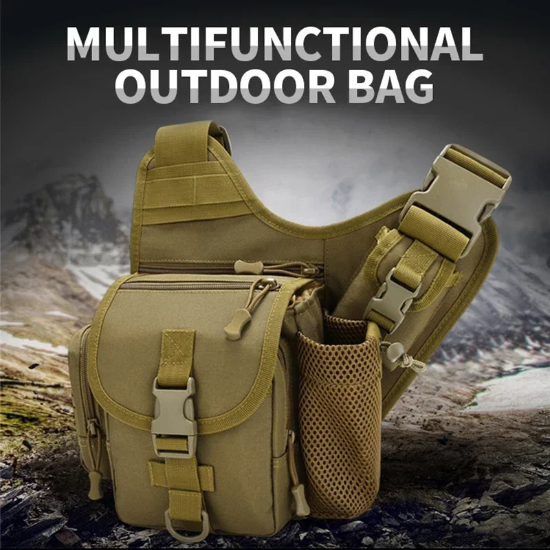 

Fishing Inserting Lure Rod Bag Outdoor Multi-Functional Tactical High-capacity Messenger Pack Fish Accessories Tackle