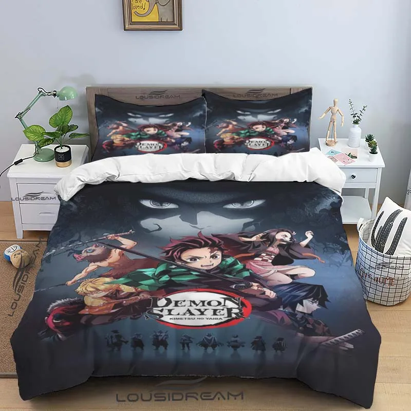 Slayer Demon All Season Twin Bedding Set 3 Piece Comforter Set Bed Duvet Cover  Double King Comforter Cover Home Textile