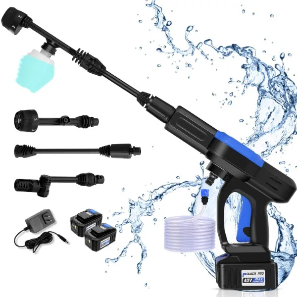 Homdox 960PSI Cordless Pressure Washer w/ 2x40V Batteries, Cordless Power Washer Battery Powered