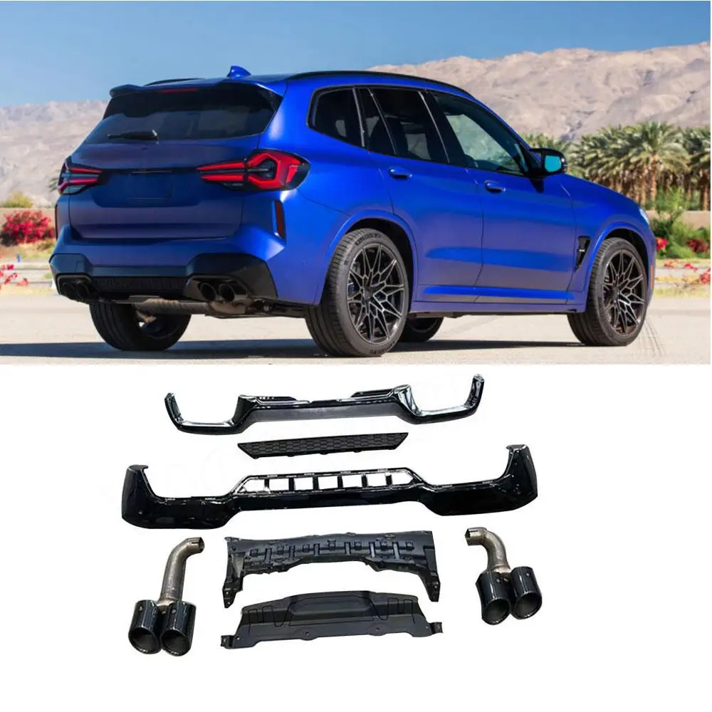 

VACOMUL ABS задний бампер, диффузор, насадки на выхлопную систему для BMW G01 G08 X3 M Sport 2022 + комплект спойлеров заднего диффузора, автомобильные аксессуары