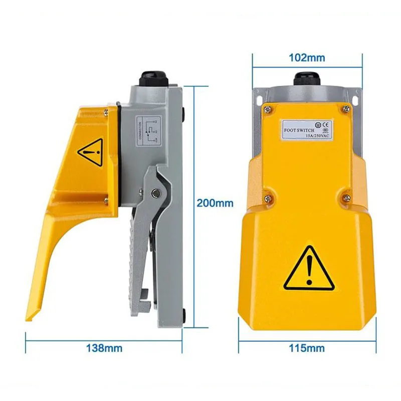 

ZJSHUYI F-302B | Гарантия качества, сверхмощный алюминиевый дорожный ножной переключатель