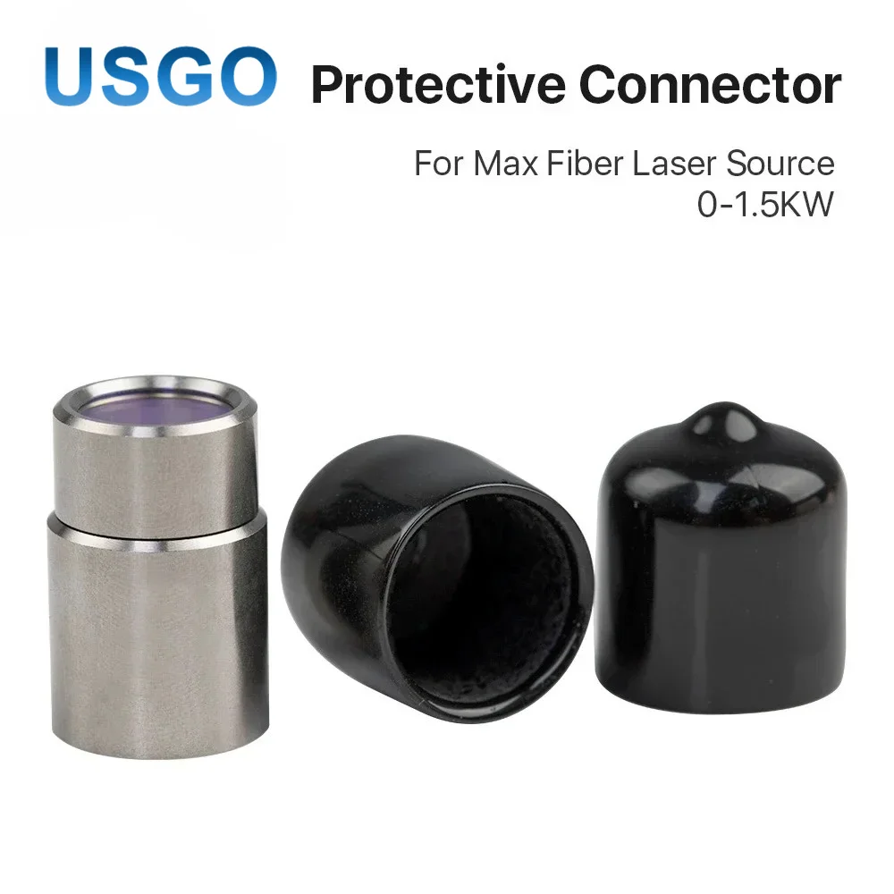 USGO 0-1.5KW Output Protective Connector Lens Group Window Fiber Parts for Max Fiber Laser Source