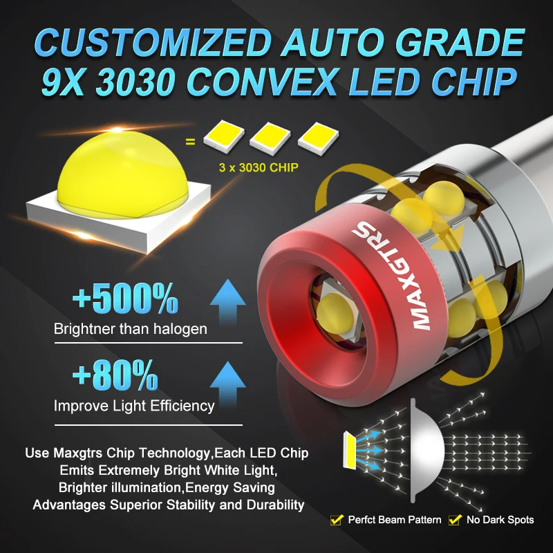 Super jasna żarówka BA9S LED BAX9S H6W T4W BAY9S H21W 30-SMD Samochodowe światła cofania Automatyczne parkowanie Tablica rejestracyjna Wewnętrzne mapy Lampy kopułkowe