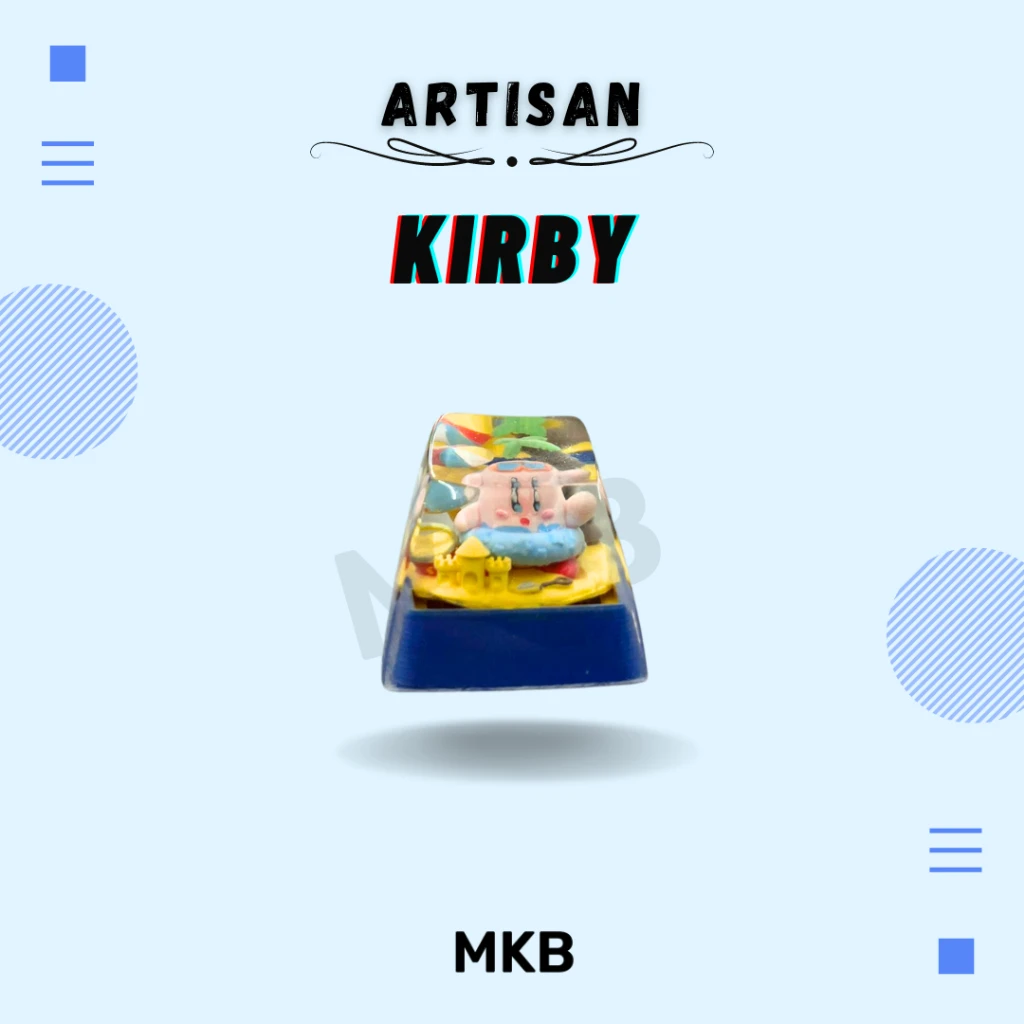 [READY STOCK] Artisan Kir-by Keycap for Mechanical Gaming Keyboard - Assorted