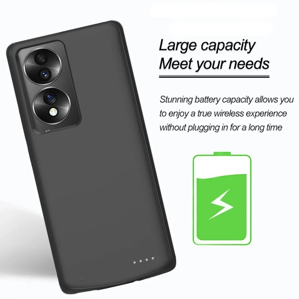 6800Mah Battery Charger Case For Honor 70 Power Case Honor70 Pro + Plus Power Bank Phone Cover For Huawei Honor 70 Battery Case