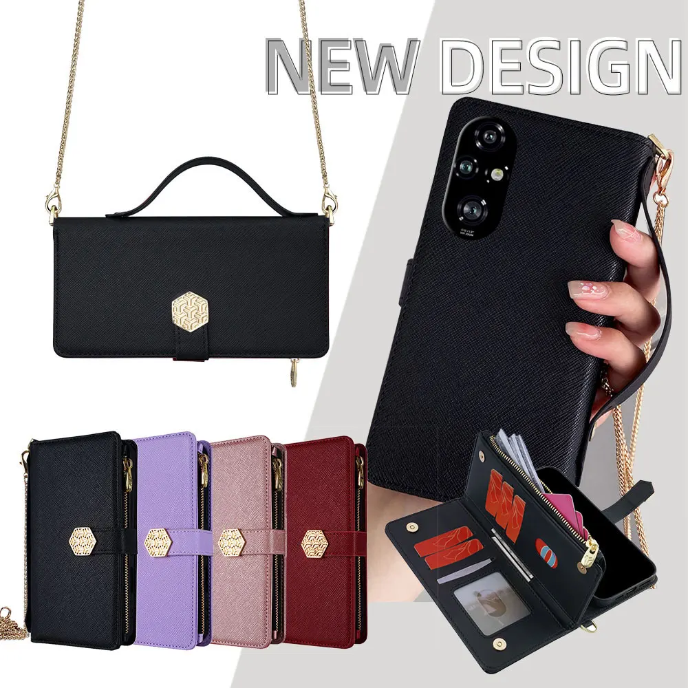 Quality Zipper Wallet With Card Slots Magnetic Buckle Mobile Phone Case for Honor 200 100 90 Pro Lite GT 200 Smart Protect Cover