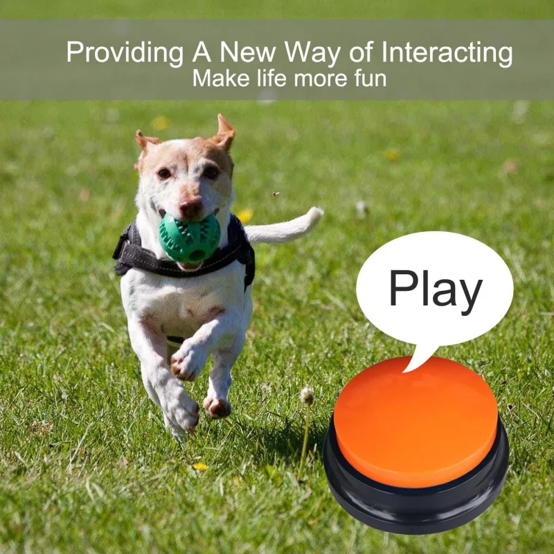 Pet Button Color Voice Recording Button, Dog Buttons for Communication Pet Training Buzzer, 30 Second Record