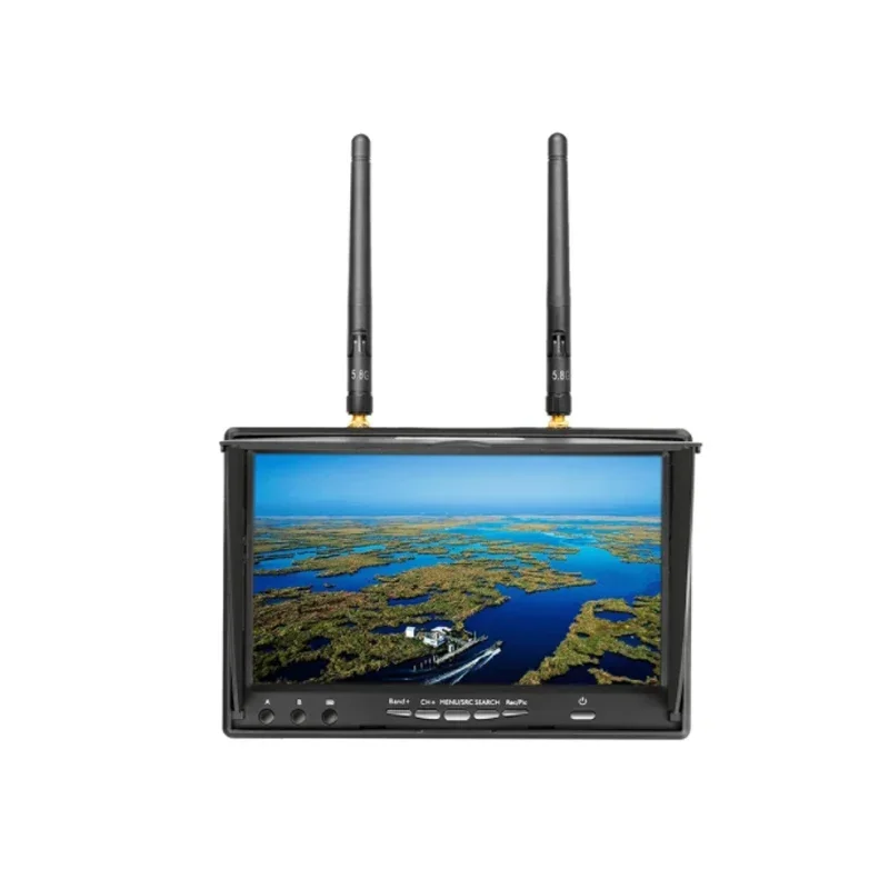 (In Stock) LCD5802D 5802 5.8G 40CH 7 Inch FPV Monitor without DVR Build-in Battery For FPV Multicopter RC Quadcopter Part