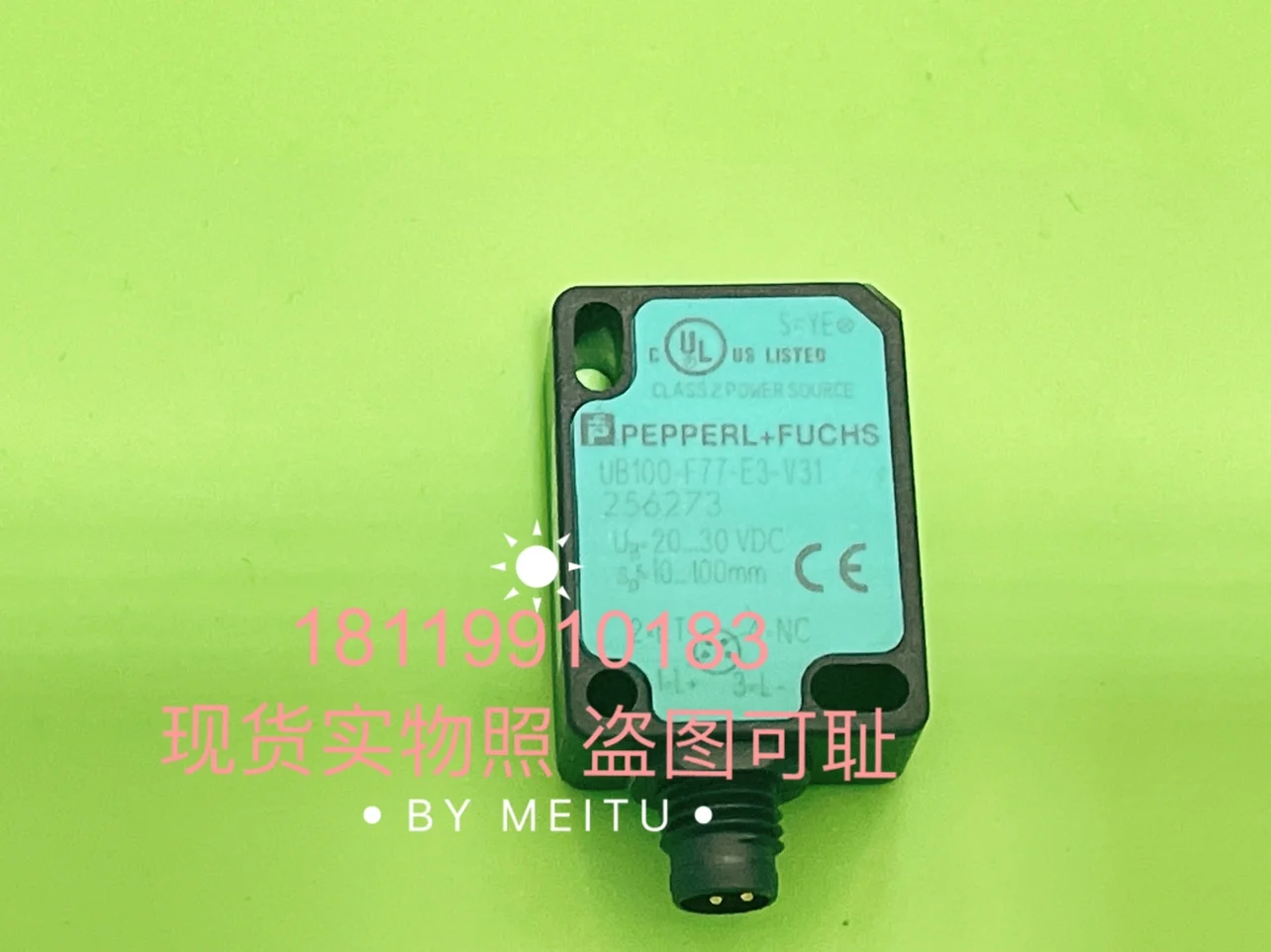 P+F Ultrasonic Sensor UB100-F77-E3-V31 256273 Stock One Real Shot