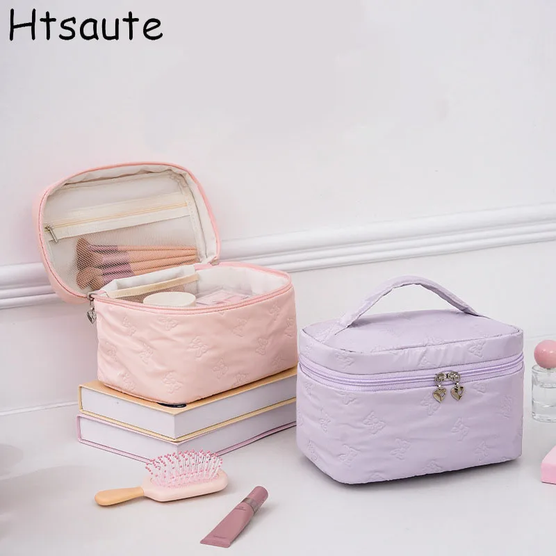 

New Fashion Cosmetic Bag For Women Waterproof Makeup Bags Travel Organizer Toiletry Kits Portable Makeup Bags pouch