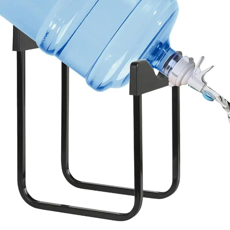 New 3-5 Gallon Water Bottle Jug Dispenser Stand Rack Holder Dustproof Nozzle Tap Non-Threaded Water Bottle Mouth