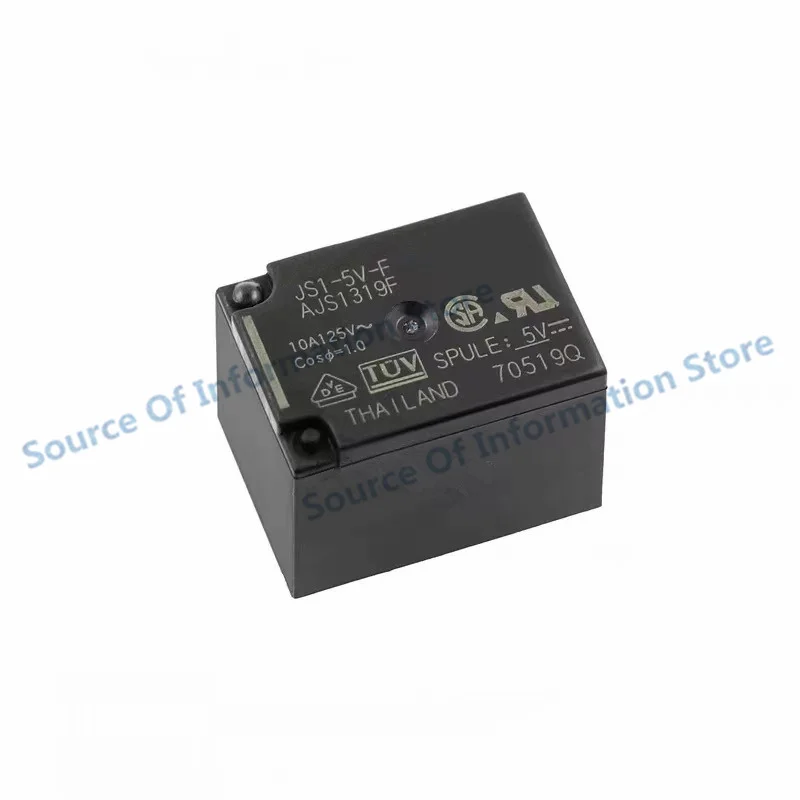 10Pcs, JS1-5V-F, JS1-12V-F, JS1-24V-F, Power Relay, 10A, 5PIN, AJS1319F, AJS1311F, AJS1312F, 100% New