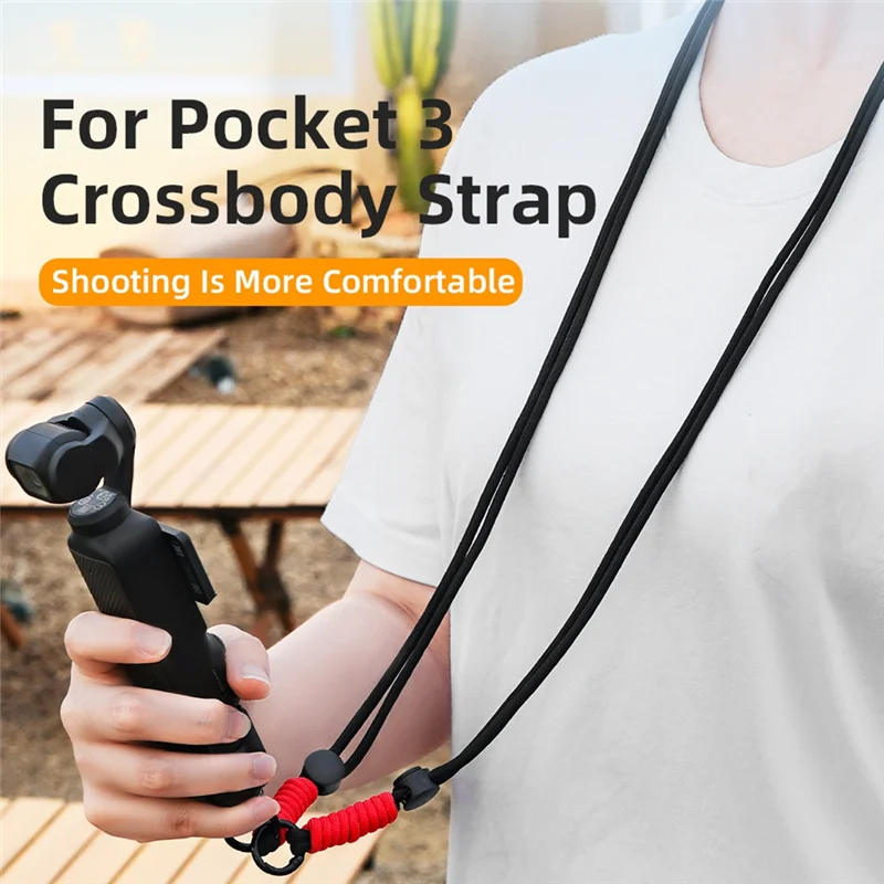 N91R-حزام الرقبة ل DJI OSMO Pocket 3 مع 1/4 المسمار الرقبة حزام يده كاميرا ذات محورين واقية الملحقات