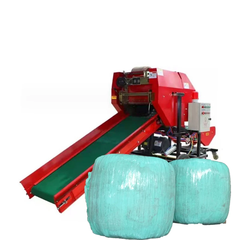 Silage Bale Packing Machine Square Baler Corn Silage Compress Packing Machine For Farms