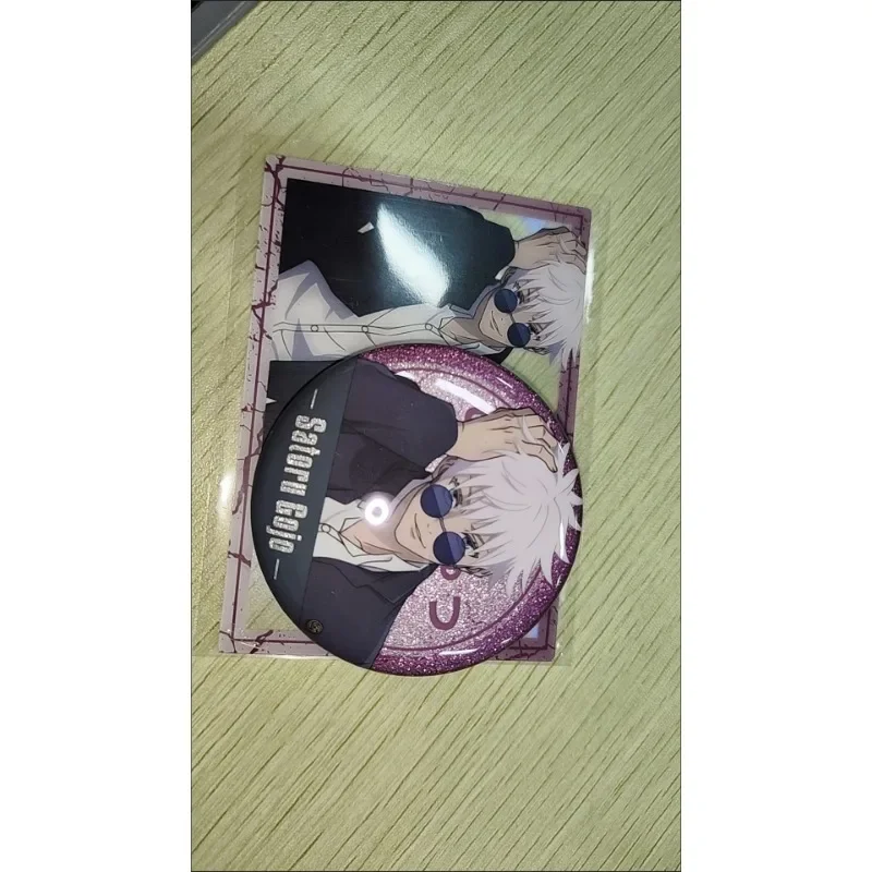 2025 جديد 6 قطع جديد 58 مللي متر أنيمي الليزر بطاقة بروش دبوس الكرتون تأثيري شارة الديكور هدية عيد ميلاد