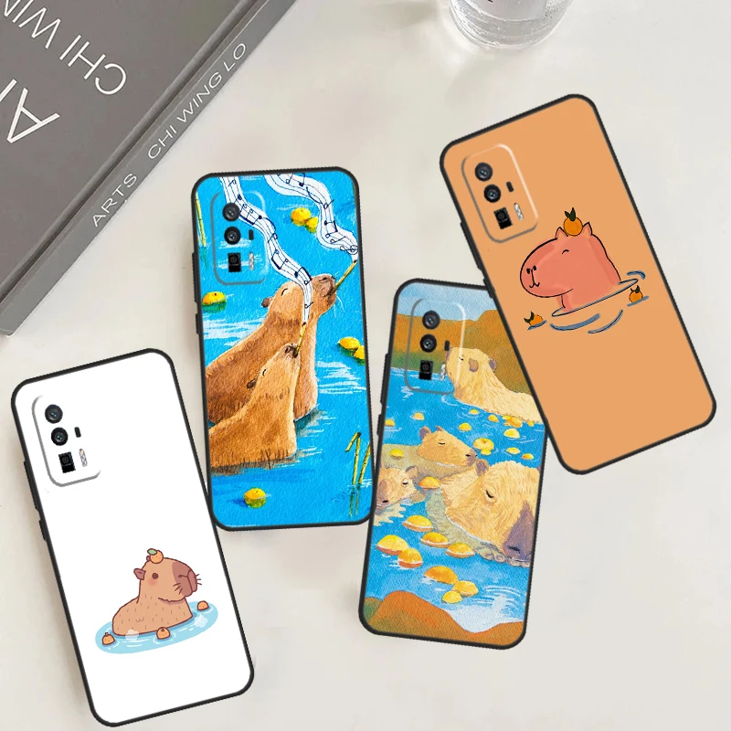 Capybara-funda de Spa para POCO X6 Pro, X3, X4, X5, M6 Pro, F5, F3, M5s, Xiaomi 13T Pro, 11T, 12T, 12, 13, 14, Ultra