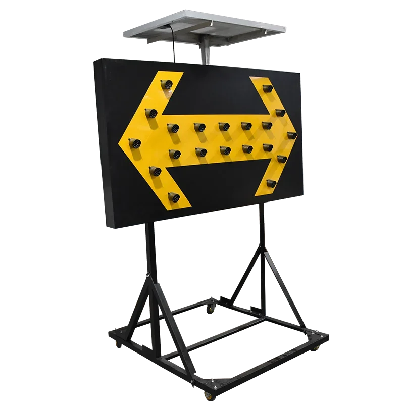 Solar Power Roadway Safety Warning Light Traffic Signs LED Vehicle-mounted Arrow Sign Factory Price