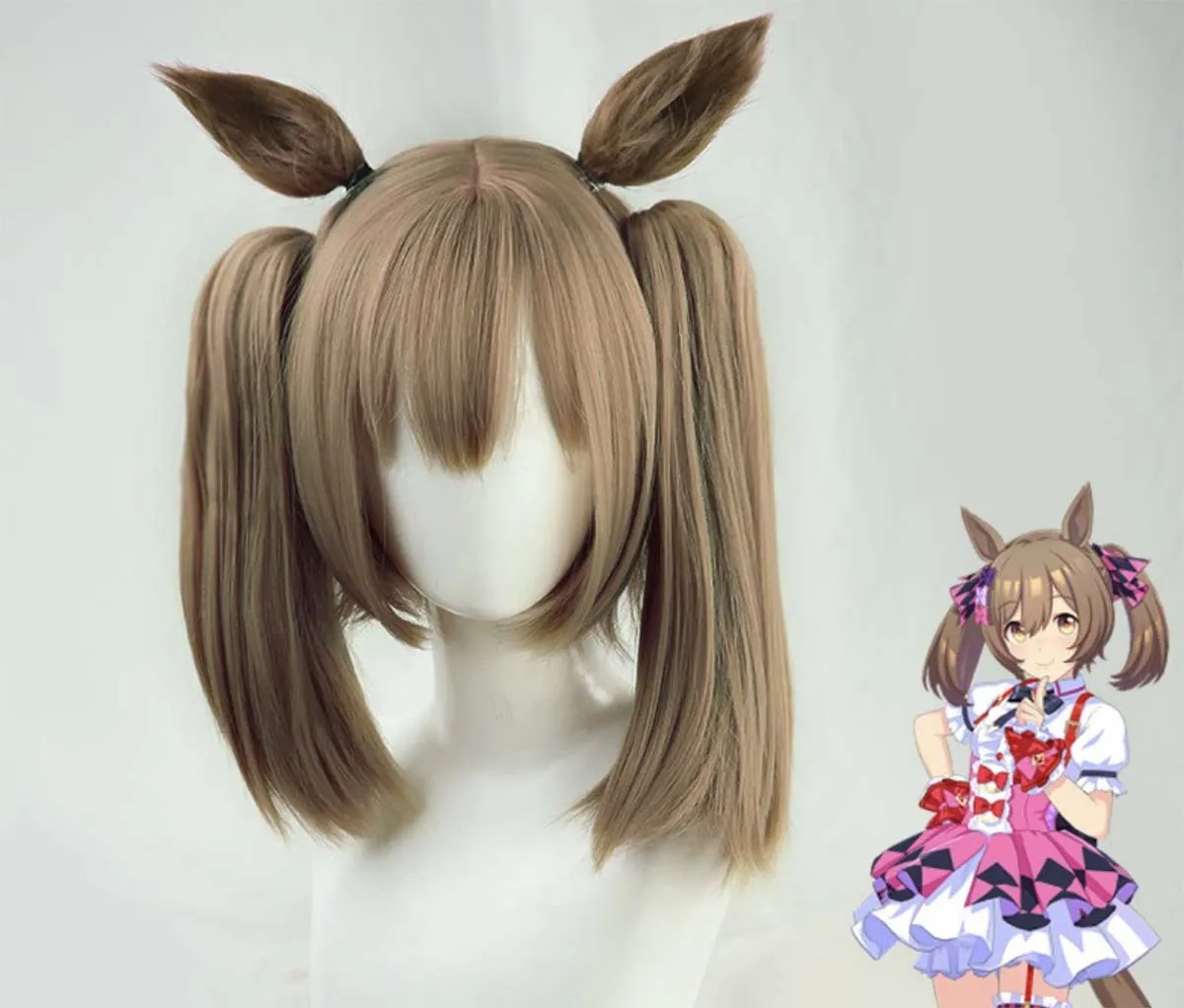 Halloween Party Prop Pretty Derby Smart Falcon Cosplay Wig With Ears