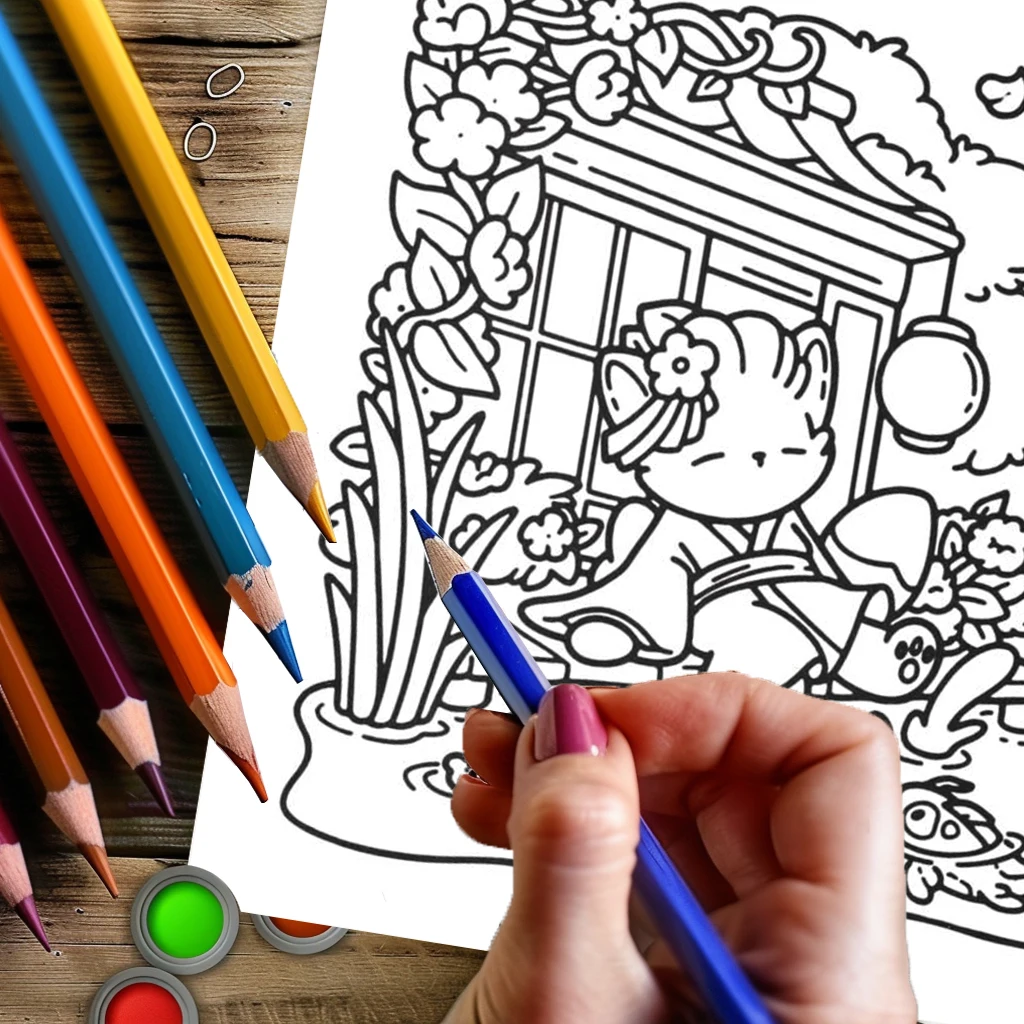 28 صفحة كتاب تلوين على الطراز الياباني كتي للبالغين | كتاب التلوين، لوازم الرسم لعيد الميلاد وعيد الشكر #3