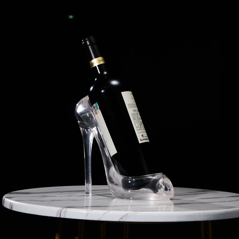 Crystal High Heels Wine Rack Decoration Modern Simple Transparent Resin Decoration Tv Cabinet Hotel Home Furnishing