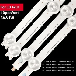 10 pz/set 42LN striscia di retroilluminazione a LED per LIG 42in 3 v1w 5Led 42 la615v 42 la6200 42 la620v 42 ln613v muslimexmuslimah