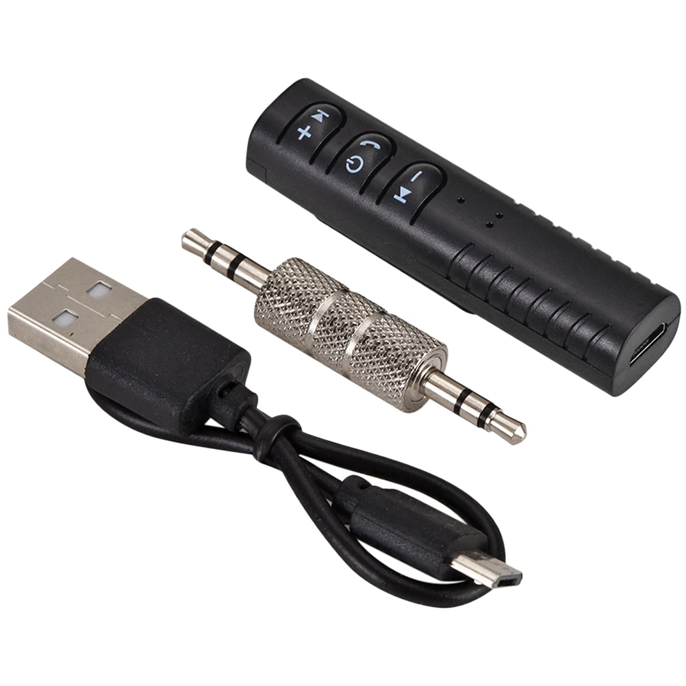 

Receiver 35mm Jack Audio Transmitter Car Lavalier Adapter Black Mini Wireless Compatible Devices Slot USB Music Phone
