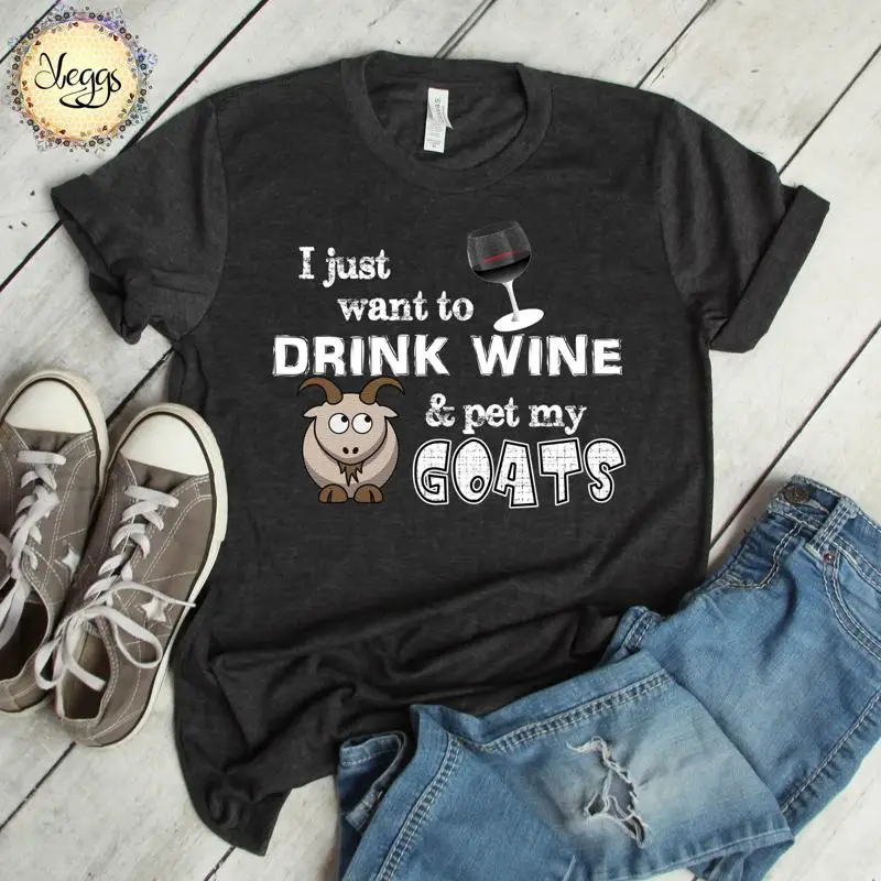 Beba vino y mascota mis cabras camiseta cabra S Pygmy Baby diciendo granjero