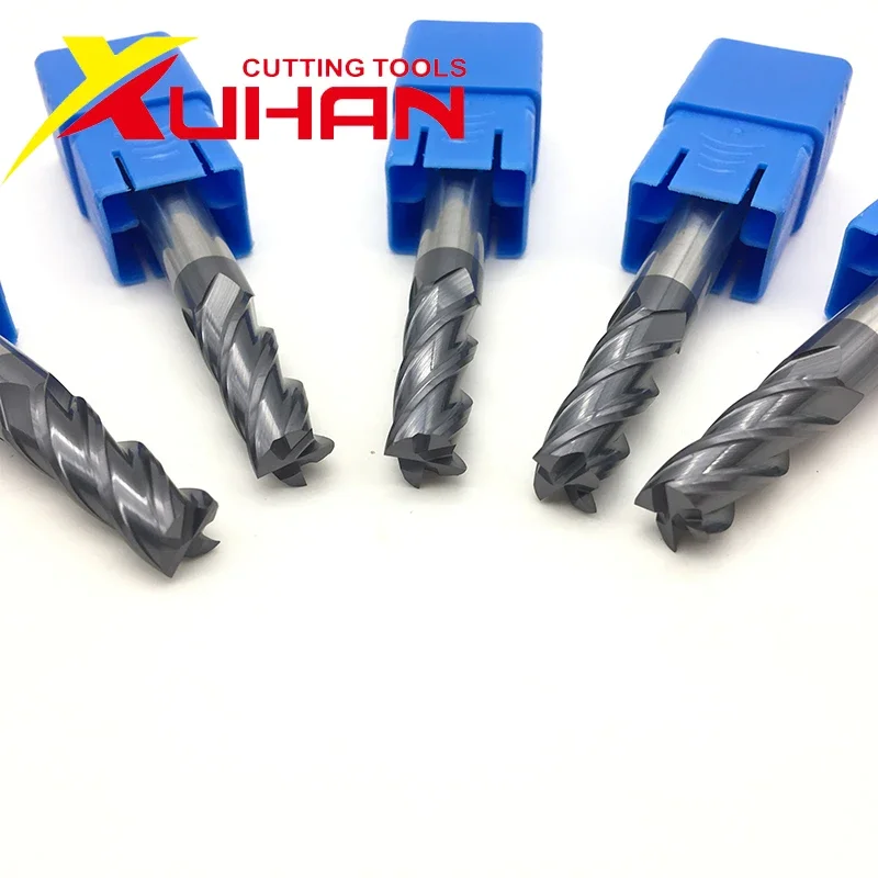 HRC50 1 2 3 4 5 6 8 10 Carbide end mill Milling cutting Tools Alloy Tungsten Steel Milling Cutter EndMills CNC machine end mills