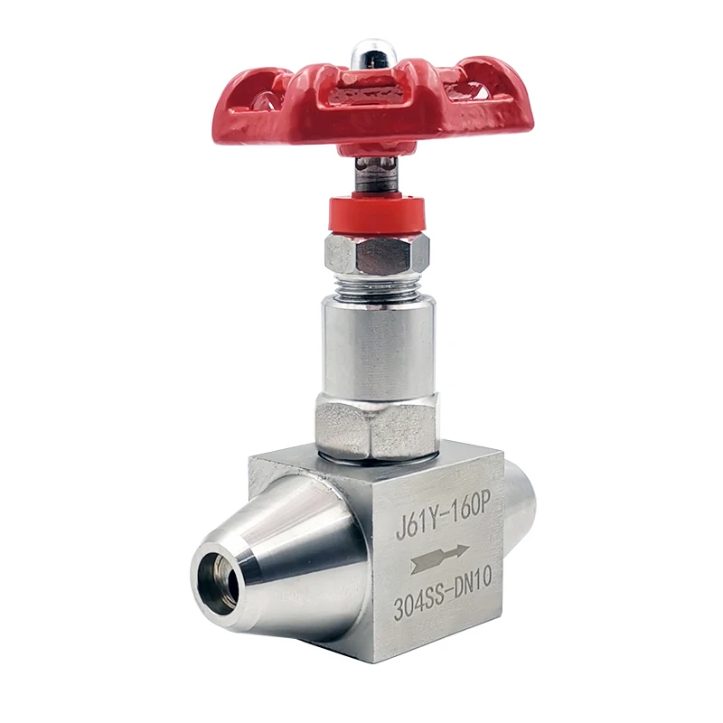 DN6 DN10 DN15 DN20 Stainless Steel 304 Welded Needle Valve J61Y-160P High Pressure Globe Valve