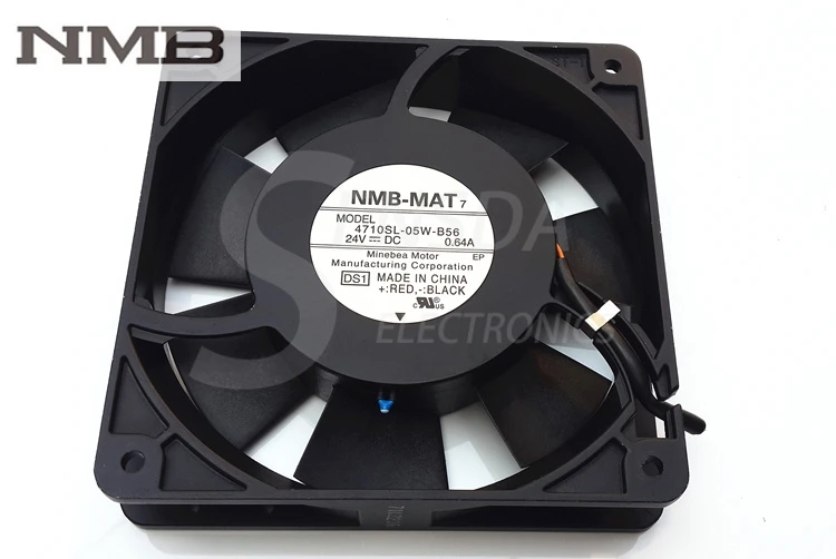 

For NMB 4710SL-05W-B56 12025 24V 0.64A 12cm 120mm aluminum frame high tempreture axial industrial cooling fan