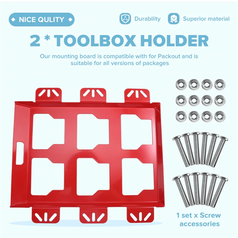 AT19-Tool Storage Rack Truck Toolbox Rack Wall-Mounted Tool Storage Rack Cab Toolbox Fixing Frame Storage Rack Toolbox Holder