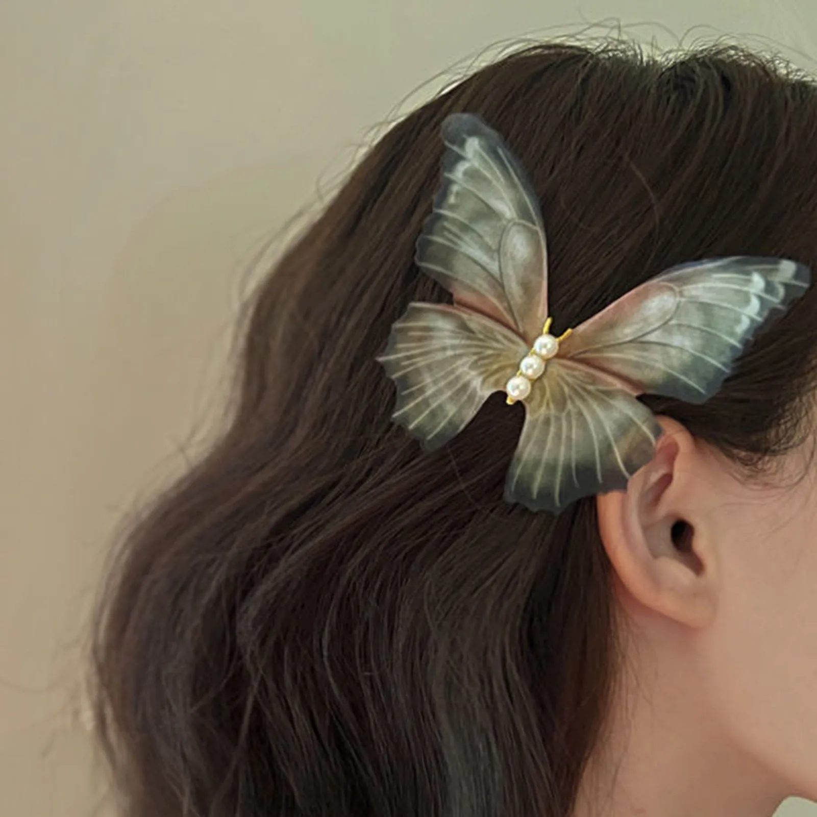 スーパーフェアリーバタフライヘアクリップ女性のための蝶カモノハシクリップファッション前髪サイドヘアピン帽子ヘアアクセサリーギフト