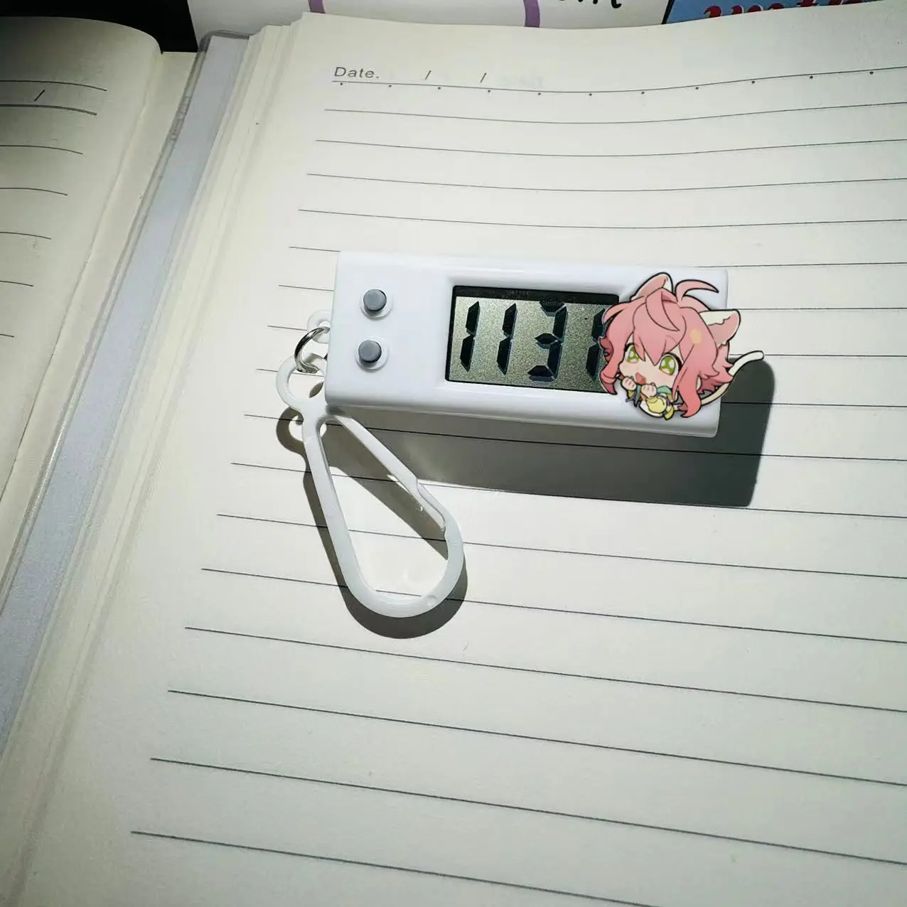 مجموعة نجوم ساعة حائط صغيرة ، اختبار طالب مخصص ساعة إلكترونية صغيرة ، قلادة حقيبة مدرسية جميلة ، Ayase Mayoi Hibiki Wataru