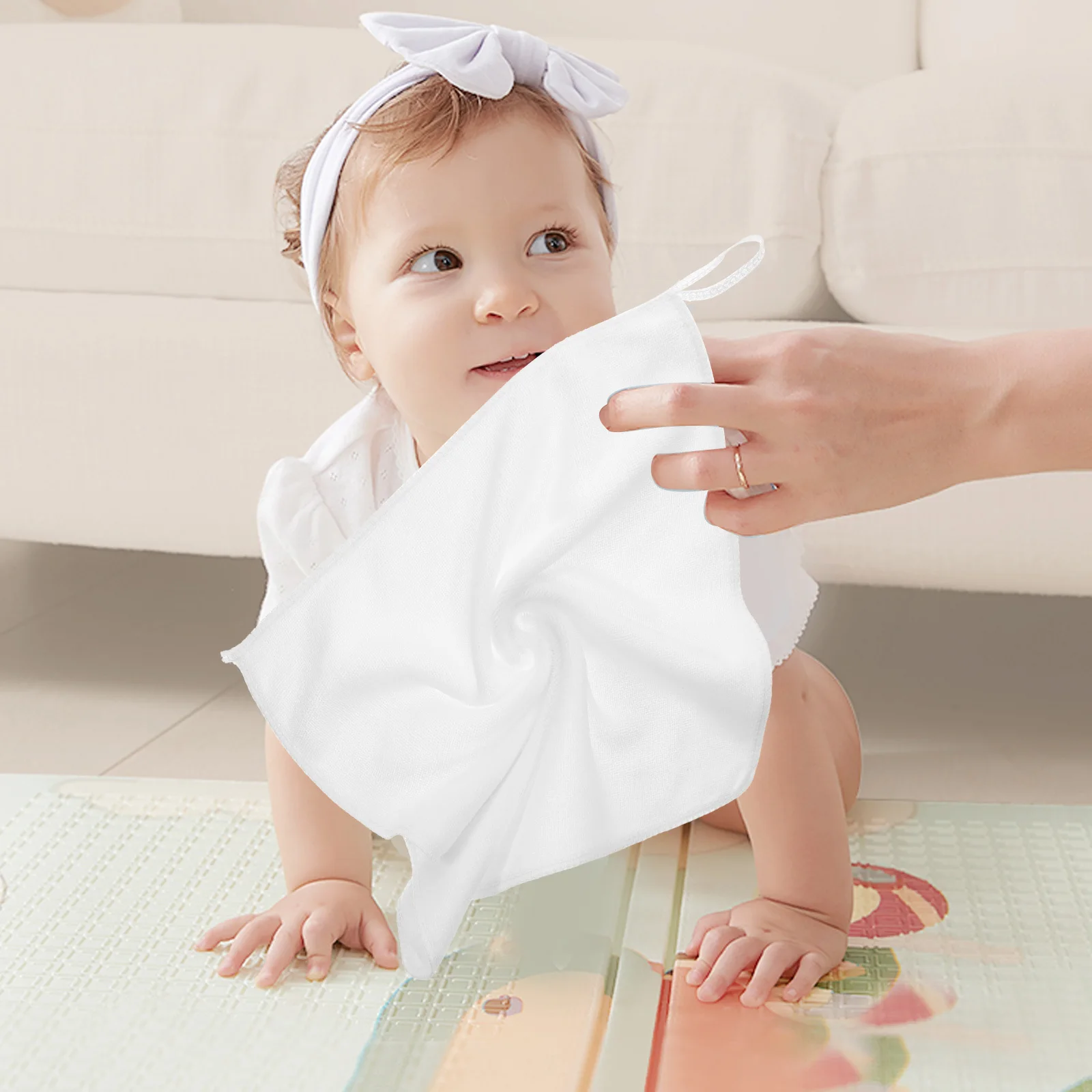 

10Pcs Durable Polyester Dishcloths Kitchen Absorbent Washable Rags for Countertop Tableware Pots Pans