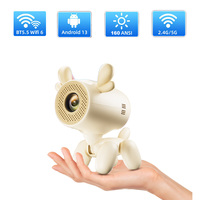 ProjeStar Mini Beam Projector Support 4k Android 13 720P Native 160 ANSI Lumens LCD Video Cinema WiFi6 Portable Beamer Projector