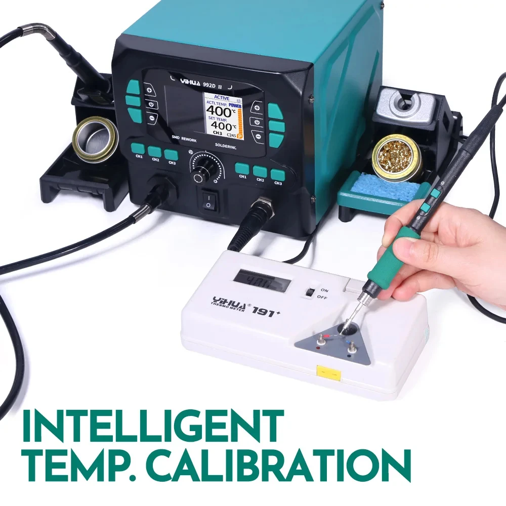 YIHUA 992D-II 2 In 1 LCD Displ - C210 Precision Soldering Station recension och pris