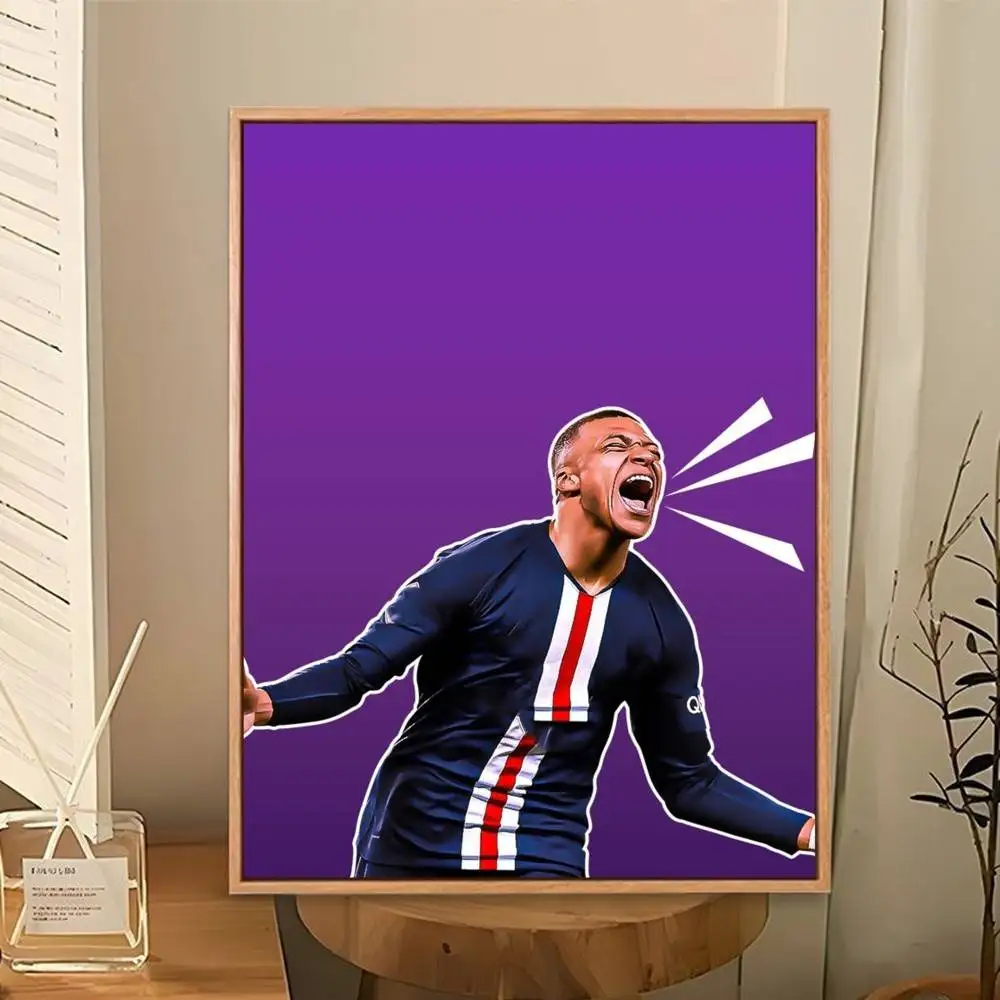 Speed Demon Kylian M-Mbappe Poster Perfect Space Sticker Self Adhesive for Office Home Theater Wall Art Decor Fancy Gift