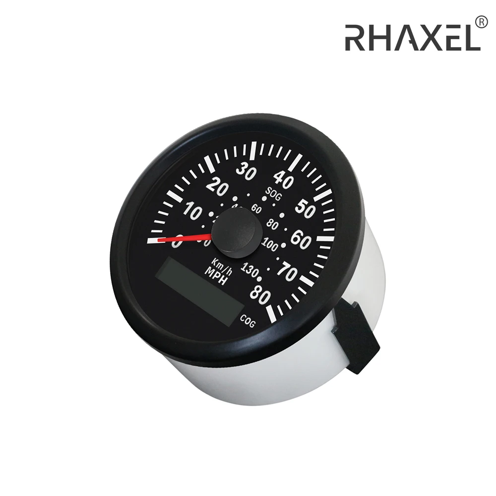 

RHAXEL GPS-спидометр 0-35MPH 0-60km/h Датчик скорости с курсом для судов для лодок и яхт с подсветкой 3-3/8'' (85 мм) 12 В/24 В