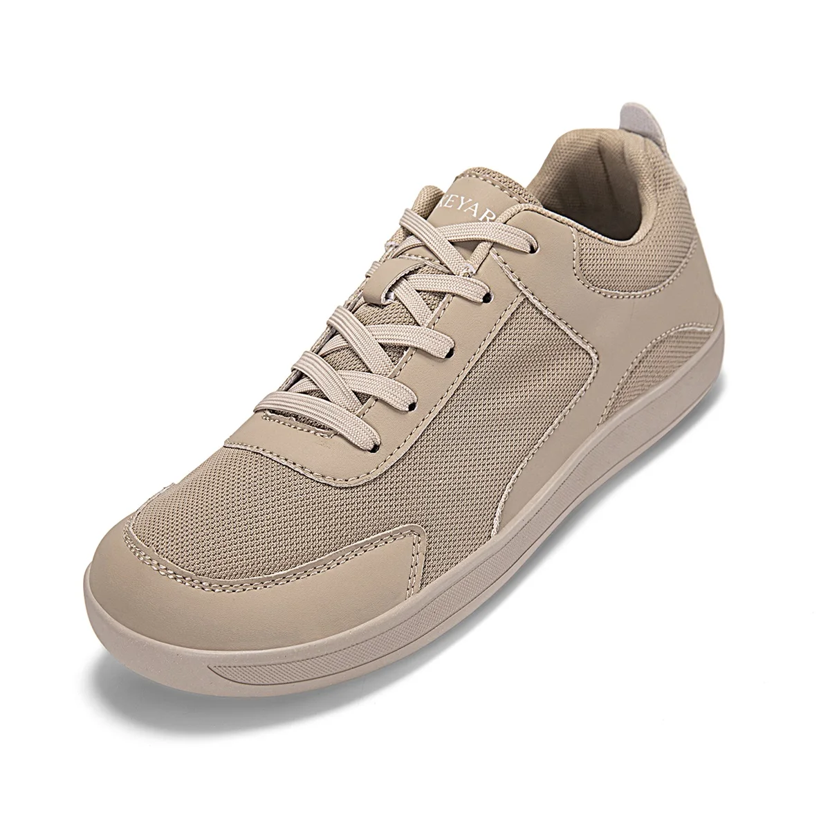 Men's Wide-Toe Barefoot Sports Shoes, Minimalist Zero-Drop Shoes, Non-Slip Lace-Up Hiking Casual Sneakers