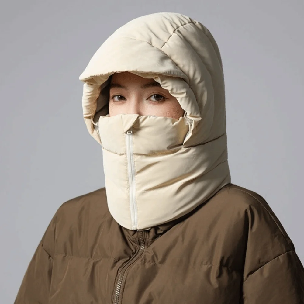 

Модная теплая зимняя велосипедная шапка 3-в-1, морозостойкая накидка на голову, теплый шарф, маска для лица, утолщенная бархатная шапка Lei Feng для мужчин