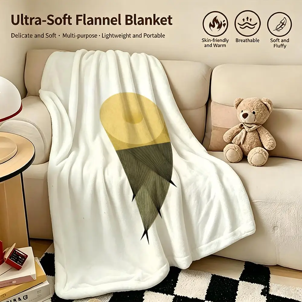 art R-Ryo Takemasa-a Throw Warm Soft Flannel Blanket, Multi-use for Sofa Bed Camping Travel Nap